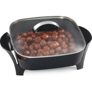 12" Electric Skillet with Glass Cover