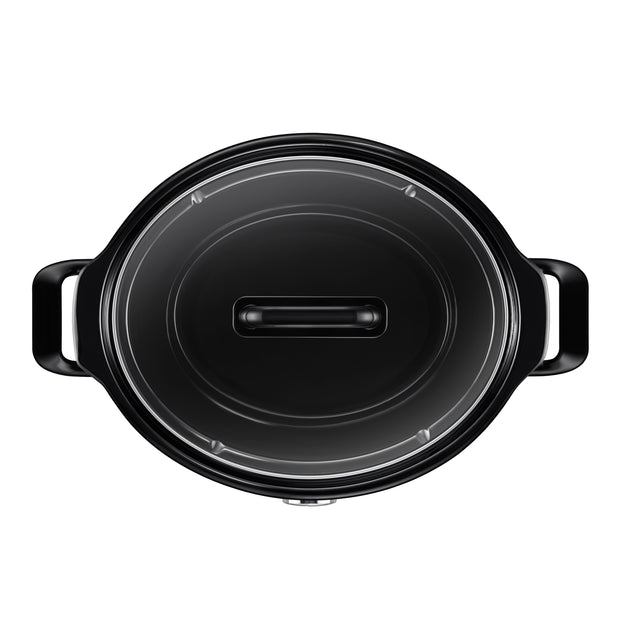 4 Quart Manual Slow Cooker, Black