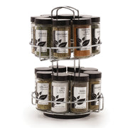 16-Jar Revolving Chrome Wire Spice Rack