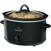 4 Quart Manual Slow Cooker, Black